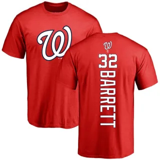 Men's Washington Nationals Aaron Barrett Red Backer T-Shirt