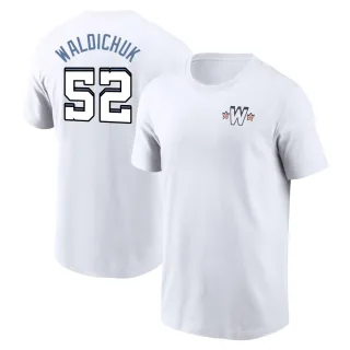 Men's Washington Nationals Ken Waldichuk White 2025 City Connect T-Shirt