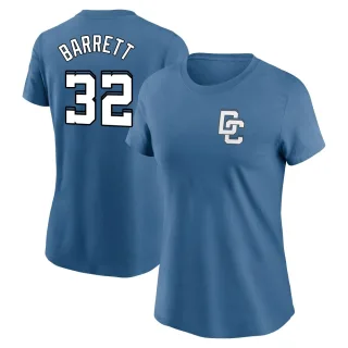 Women's Washington Nationals Aaron Barrett Blue 2025 City Connect Fuse 2.0 T-Shirt