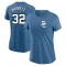 Women's Washington Nationals Aaron Barrett Blue 2025 City Connect Fuse 2.0 T-Shirt