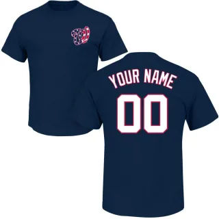 Youth Washington Nationals Custom Navy Roster T-Shirt